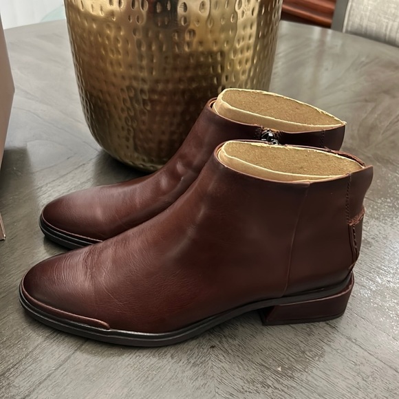 FRANCO SARTO NEMI WOMENS LEATHER BOOTIES ANKLE BOOTS - Picture 5 of 11